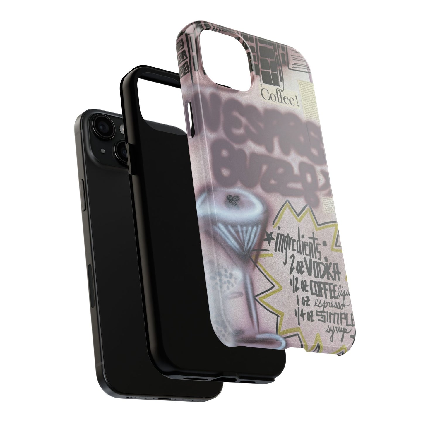 "espresso martini" airbrush iPhone case
