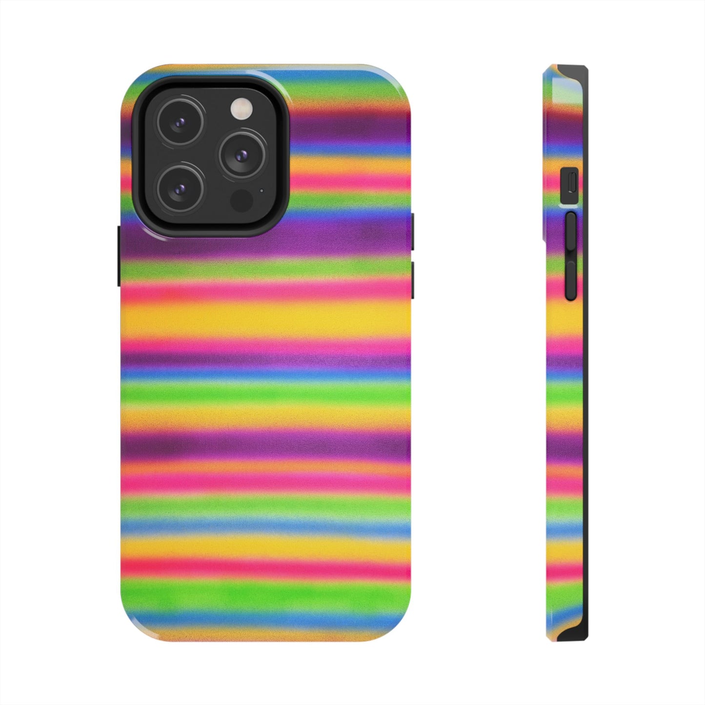 "colorful stripes" airbrush iPhone case