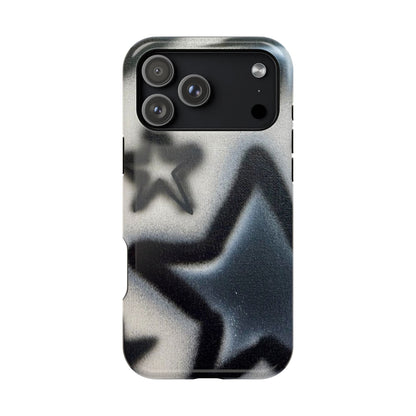 MagSafe "black & white stars" airbrush iPhone case
