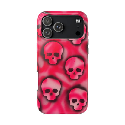 "pink skully" airbrush iPhone case