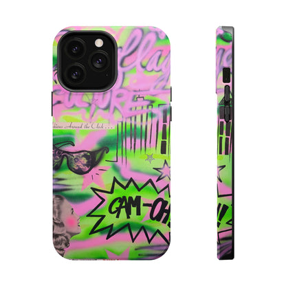 MagSafe "green camo" airbrush iPhone case