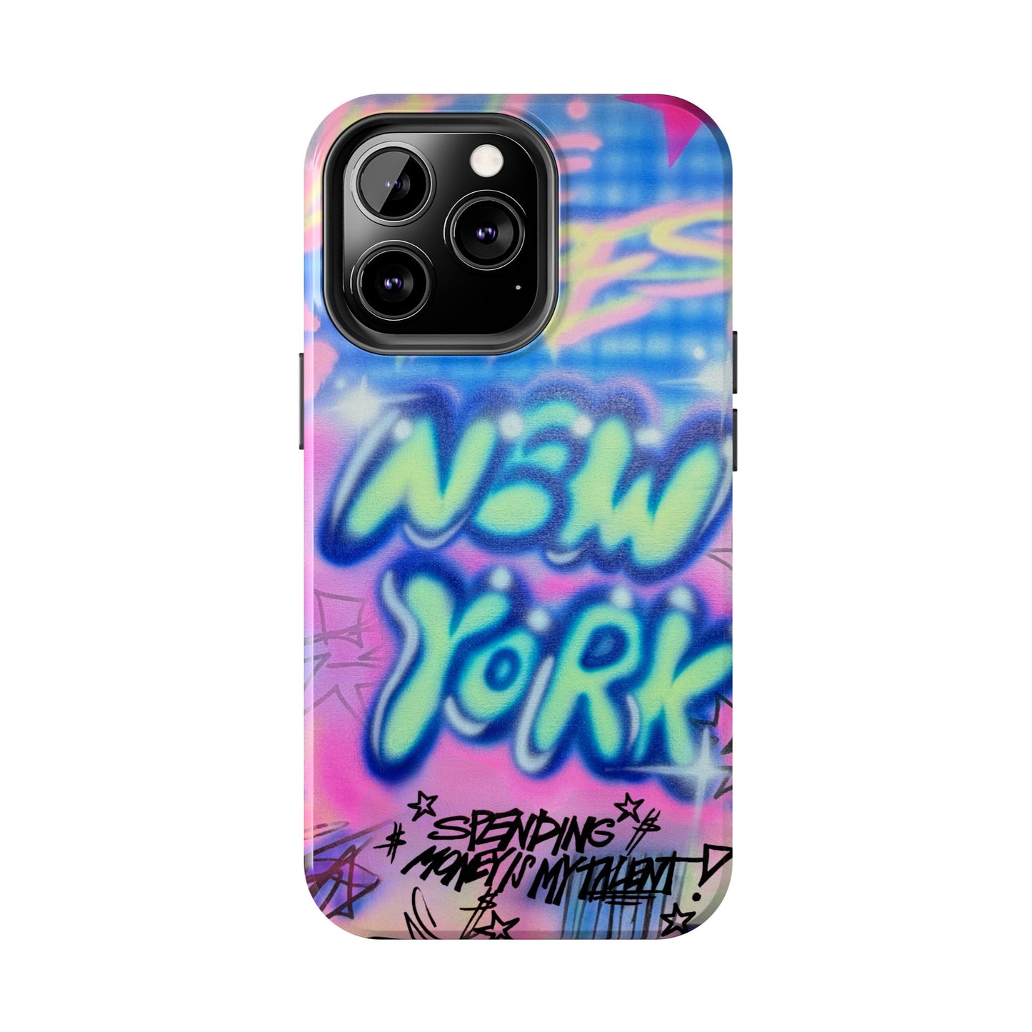 "spending money is my talent" airbrush iPhone case