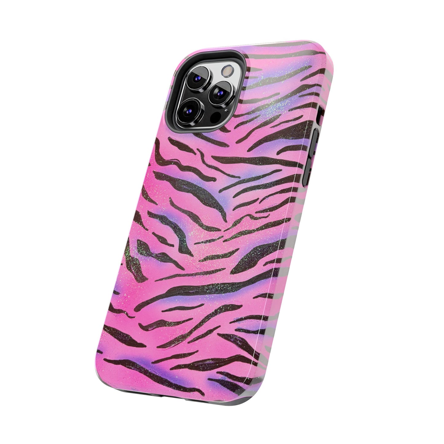 "glitter zebra" airbrush iPhone case