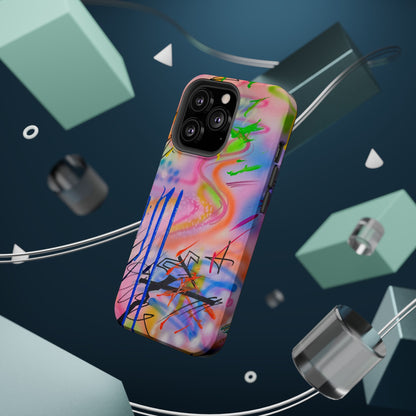 MagSafe "neon haze" airbrush iPhone case