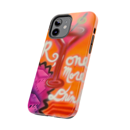 "one more drink!" airbrush iPhone case
