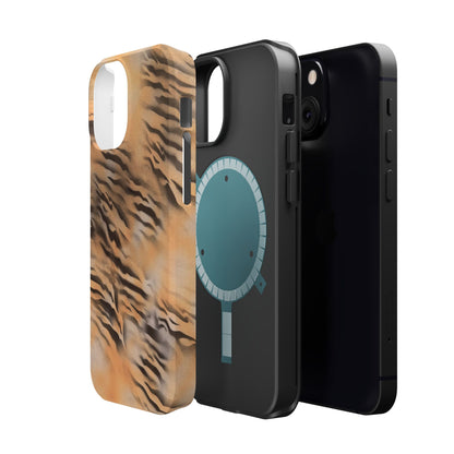 MagSafe "neutral tiger" airbrush iPhone case