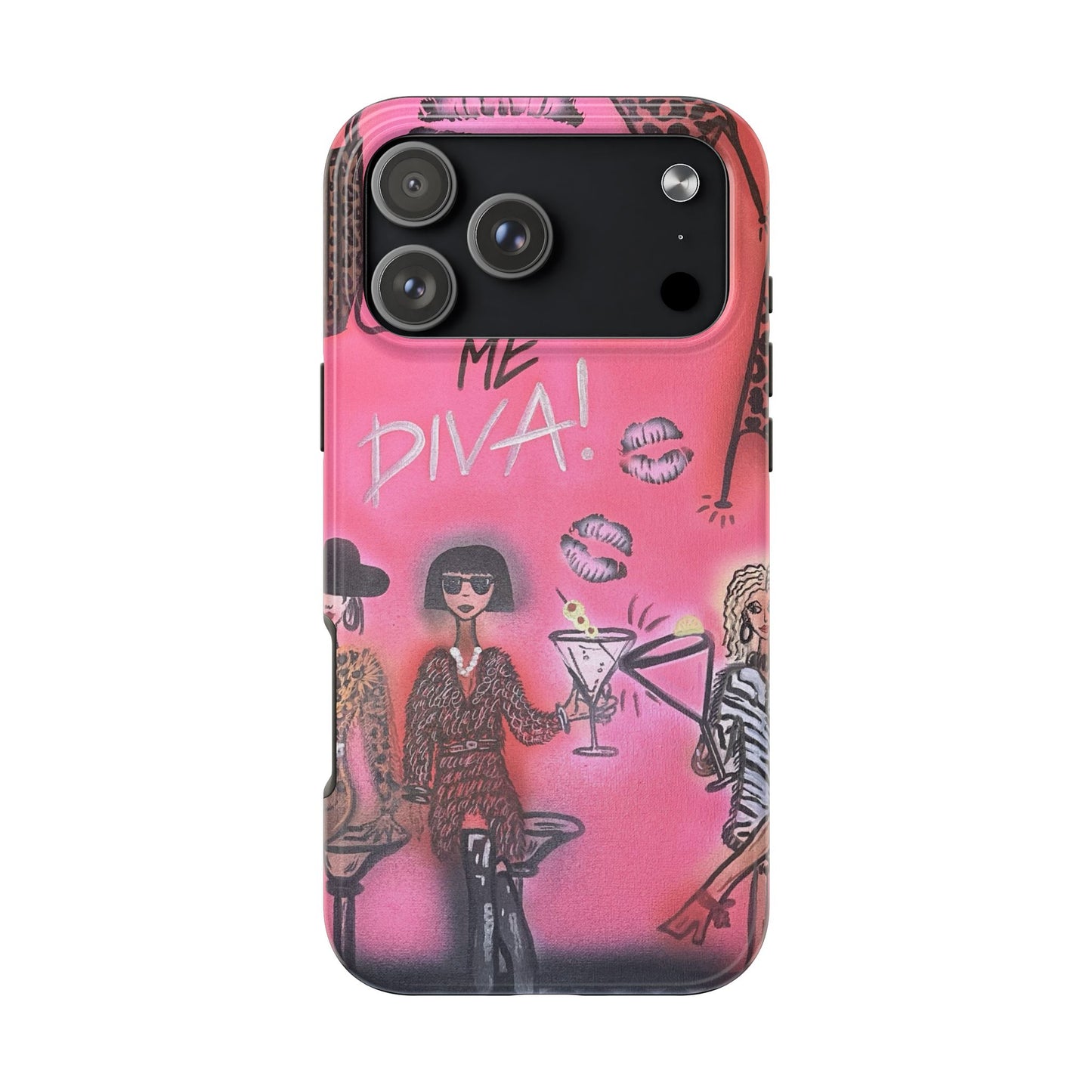 "party diva" airbrush iPhone case