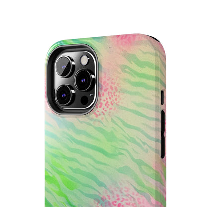 "teal cheetah" airbrush iPhone case