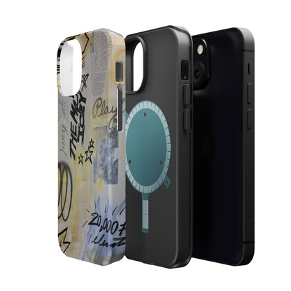 MagSafe "golden glacier" airbrush iPhone case