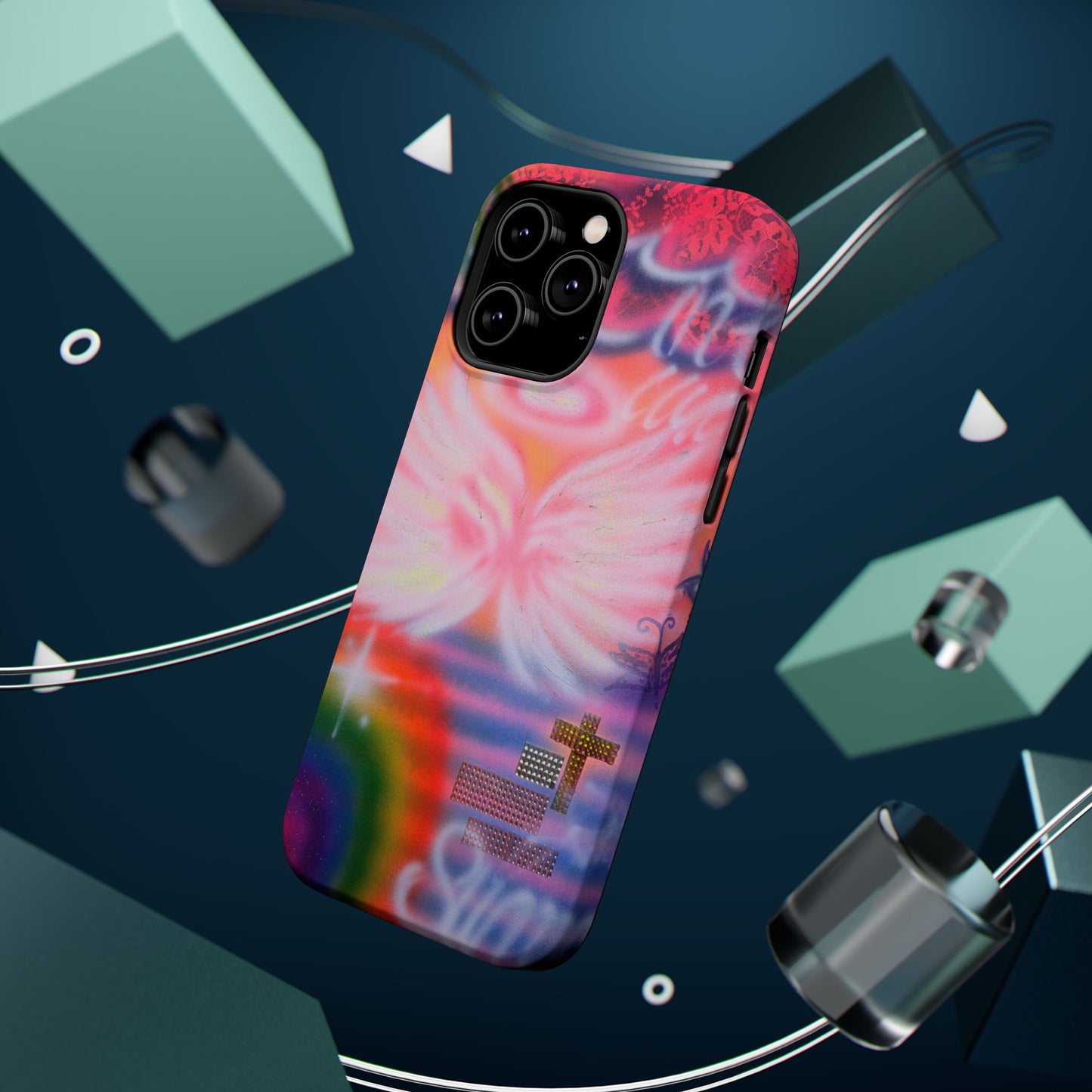 MagSafe "summer bliss" airbrush iPhone case