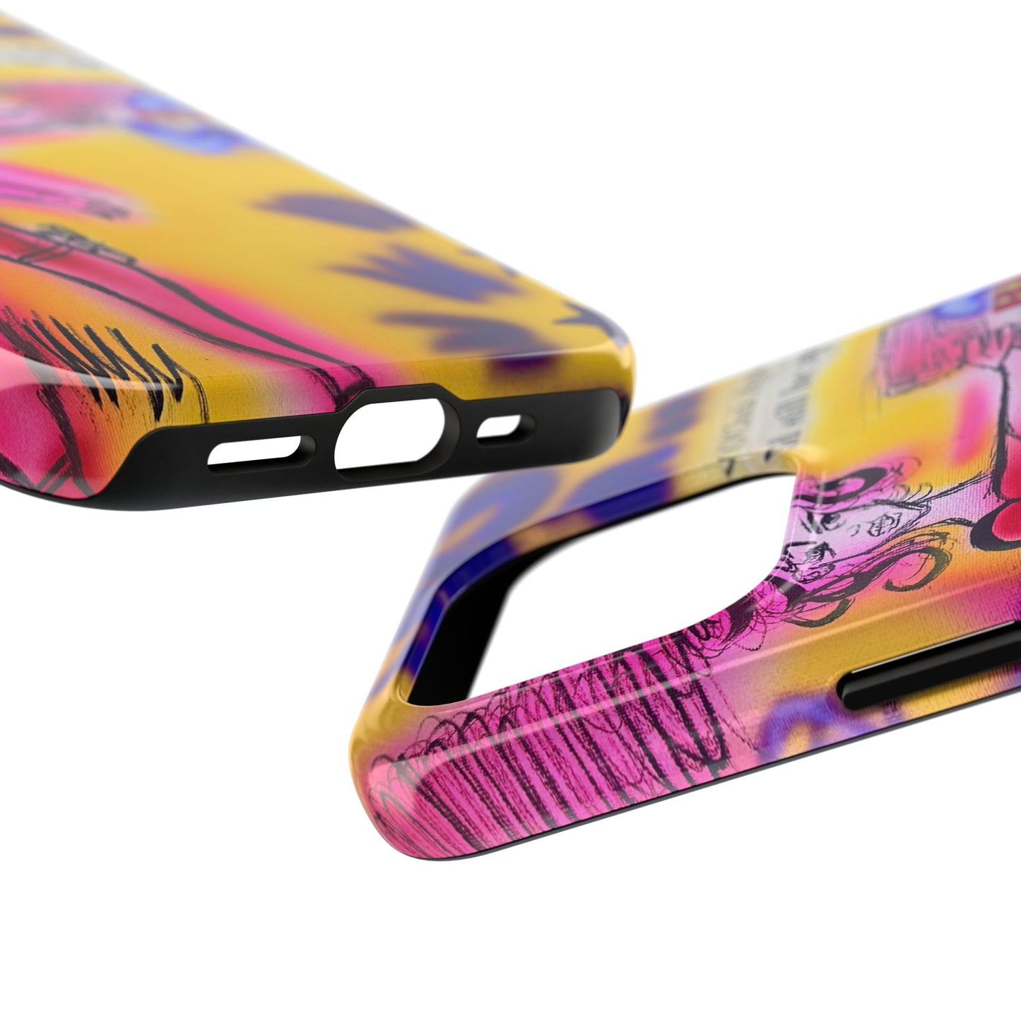 "spiraling thoughts" airbrush iPhone case