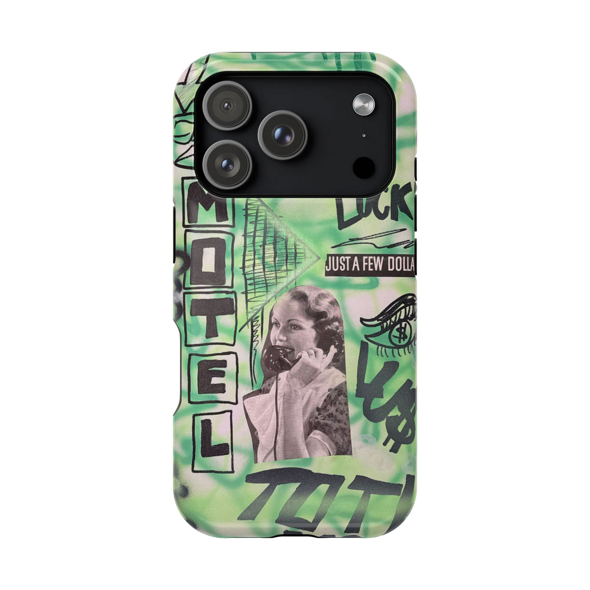 MagSafe "lust over luck" airbrush iPhone case