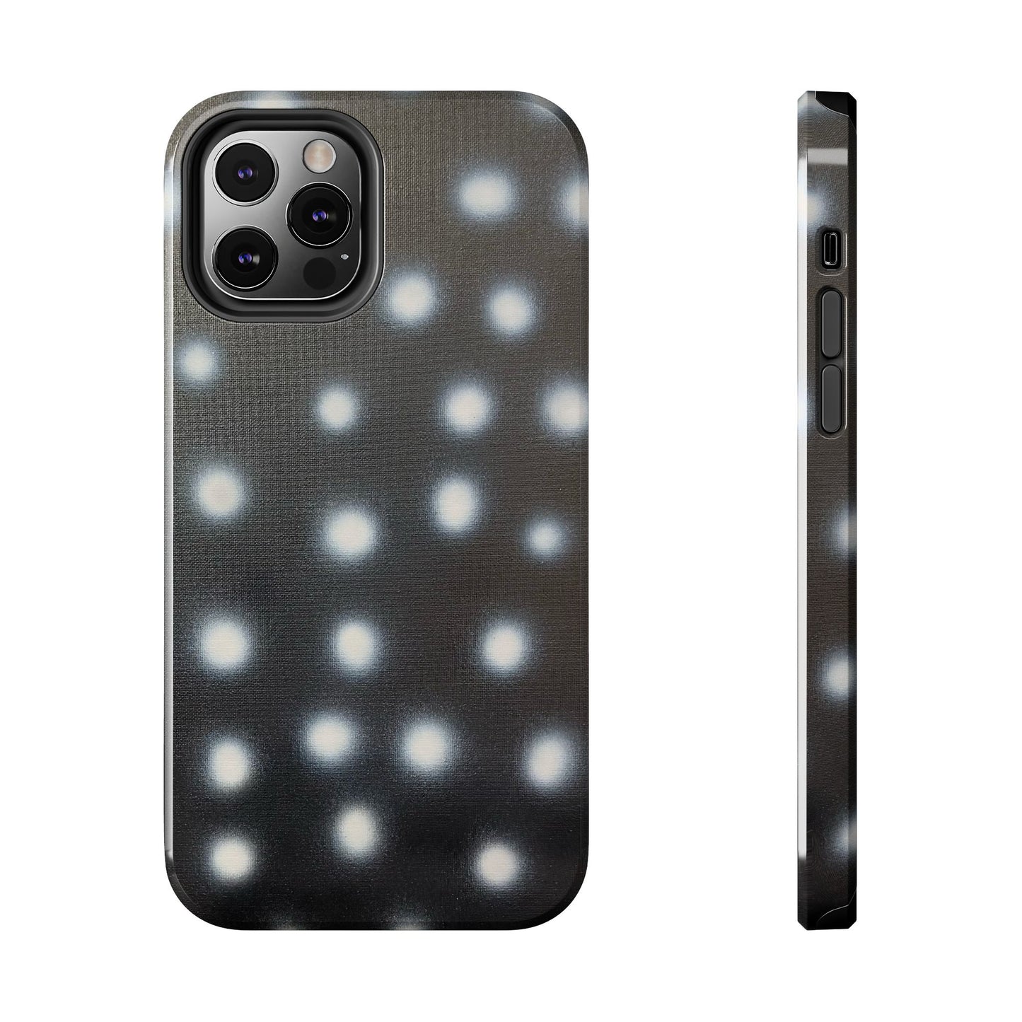 "coconut noir polka dot" airbrush iPhone case