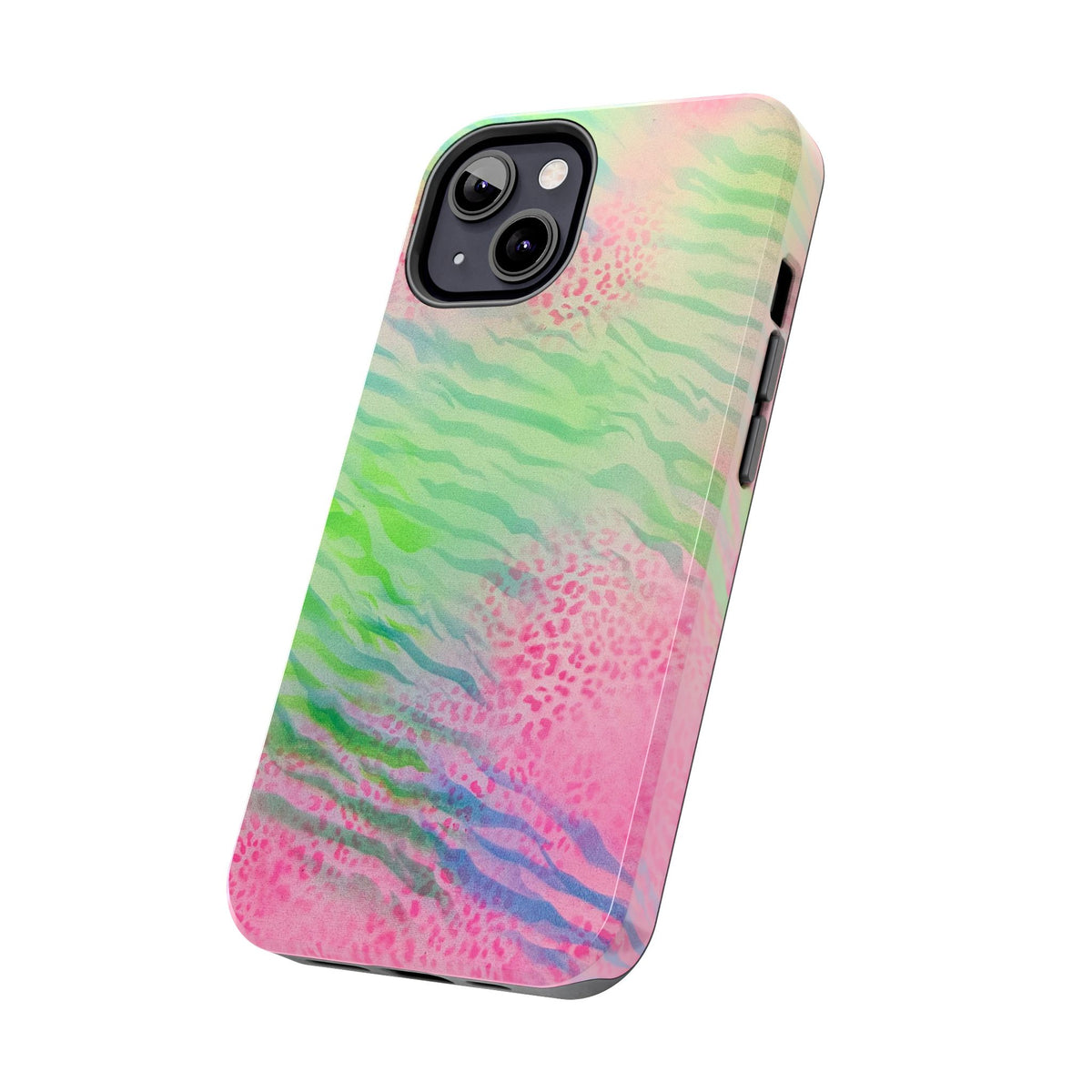 "teal cheetah" airbrush iPhone case