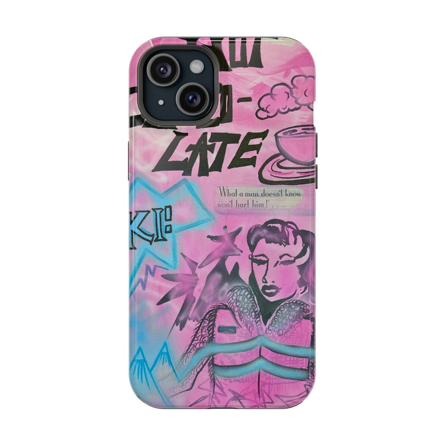 MagSafe "avant le ski" airbrush iPhone case