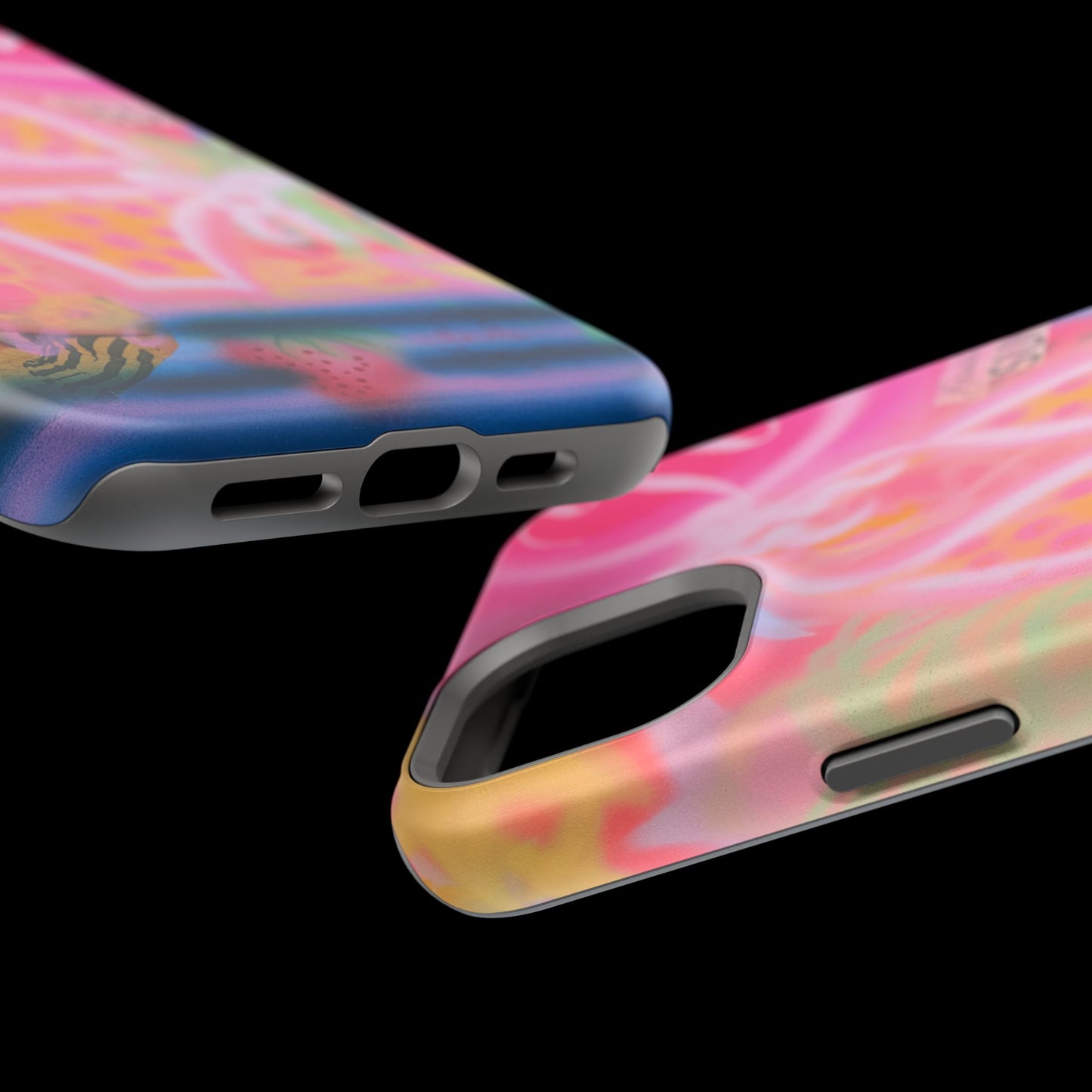 MagSafe "santa monica strawberry" airbrush iPhone case