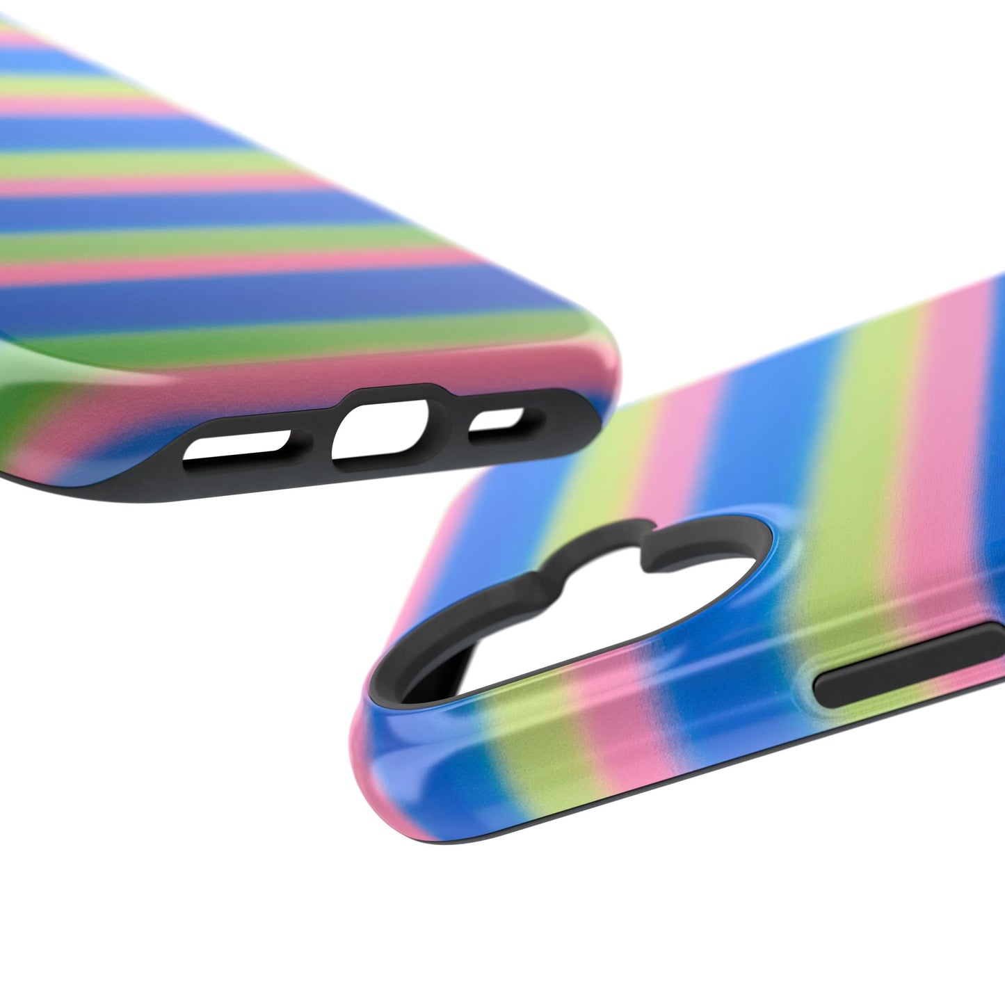 MagSafe "sherbet stripes" airbrush iPhone case