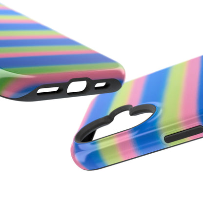 MagSafe "sherbet stripes" airbrush iPhone case