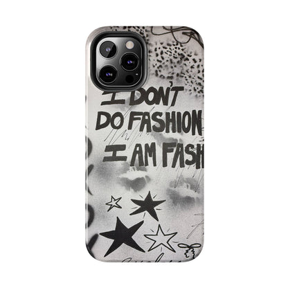 "i am fashion" airbrush iPhone case