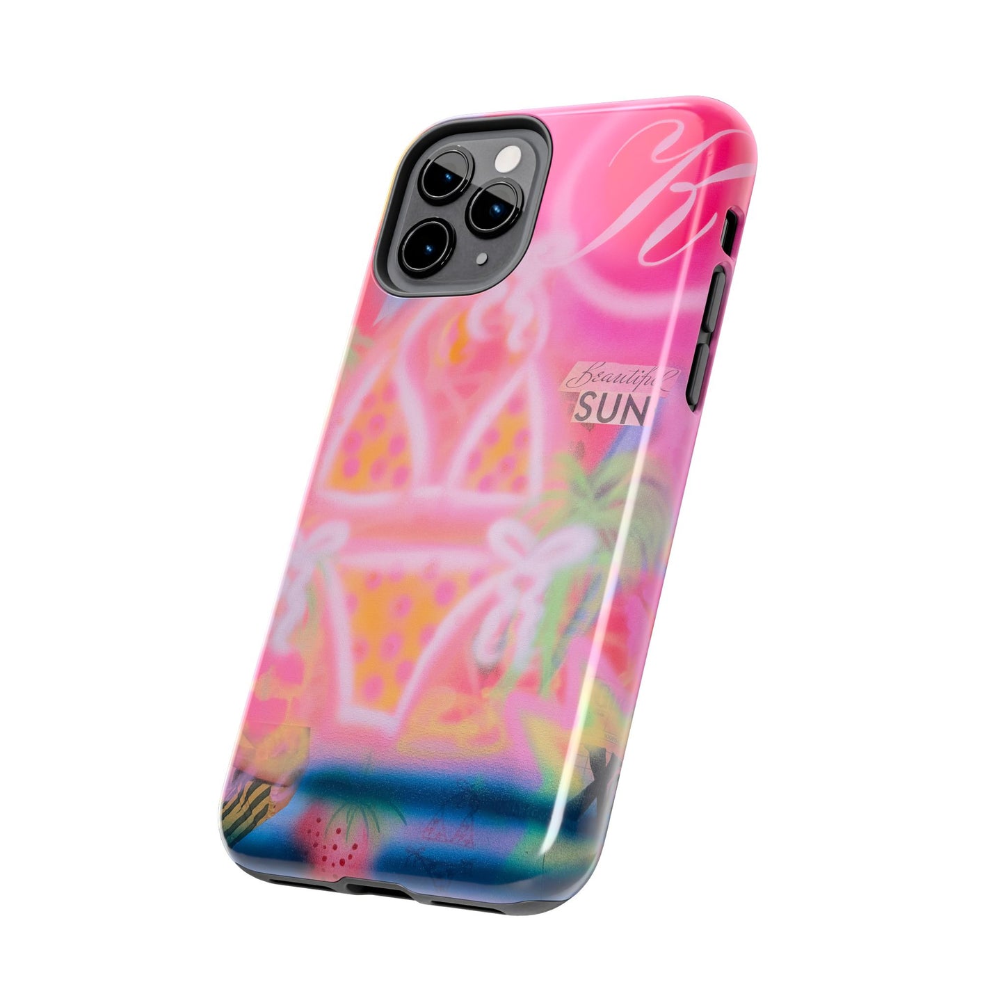 "santa monica strawberry" airbrush iPhone case