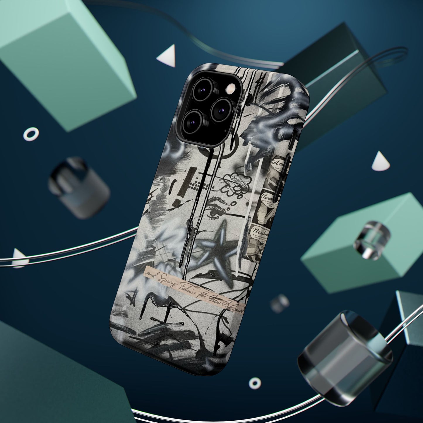 MagSafe "monochrome mood" airbrush iPhone case