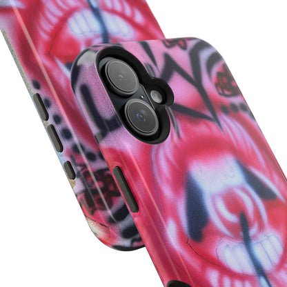 MagSafe "be happy, go lucky" Airbrush-iPhone-Hülle