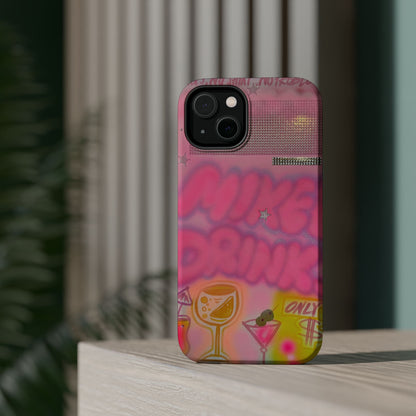 MagSafe "mixed drinks" airbrush iPhone case