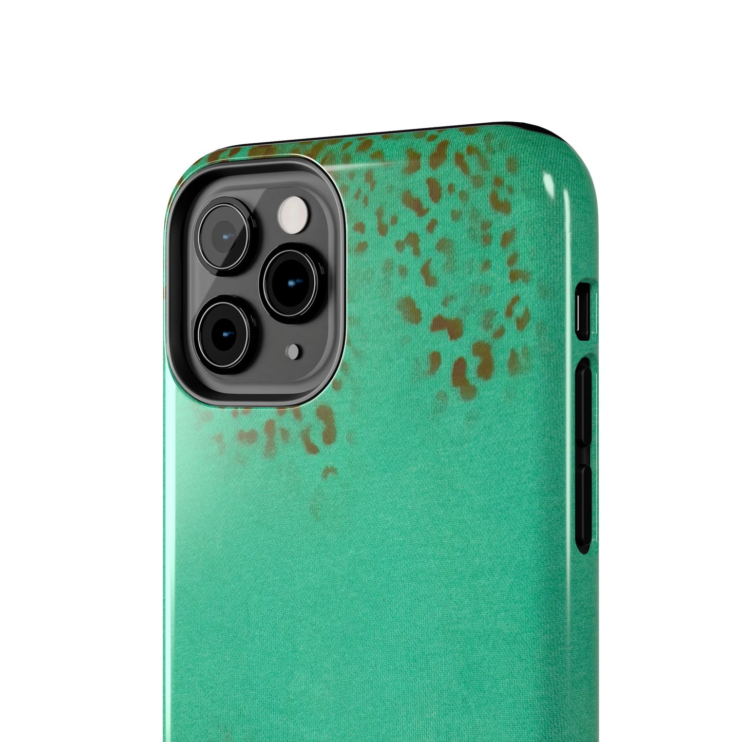 "teal cheetah" airbrush iPhone case