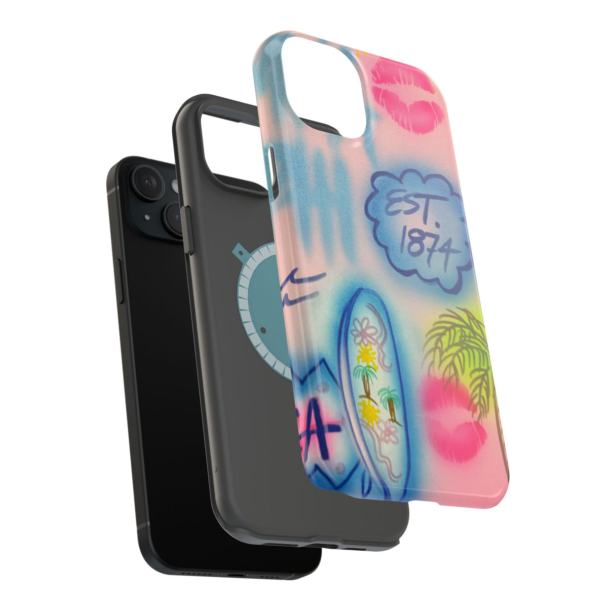 MagSafe "in the wave" airbrush iPhone case