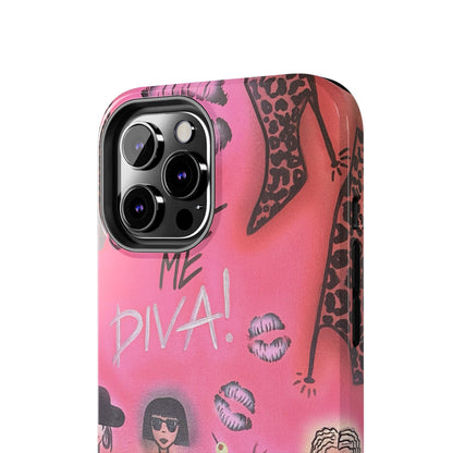 "party diva" airbrush iPhone case