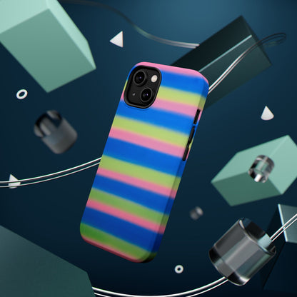MagSafe "sherbet stripes" airbrush iPhone case