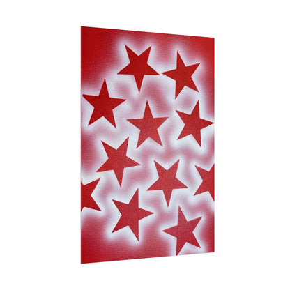 "spicy stardust" airbrush rolled print