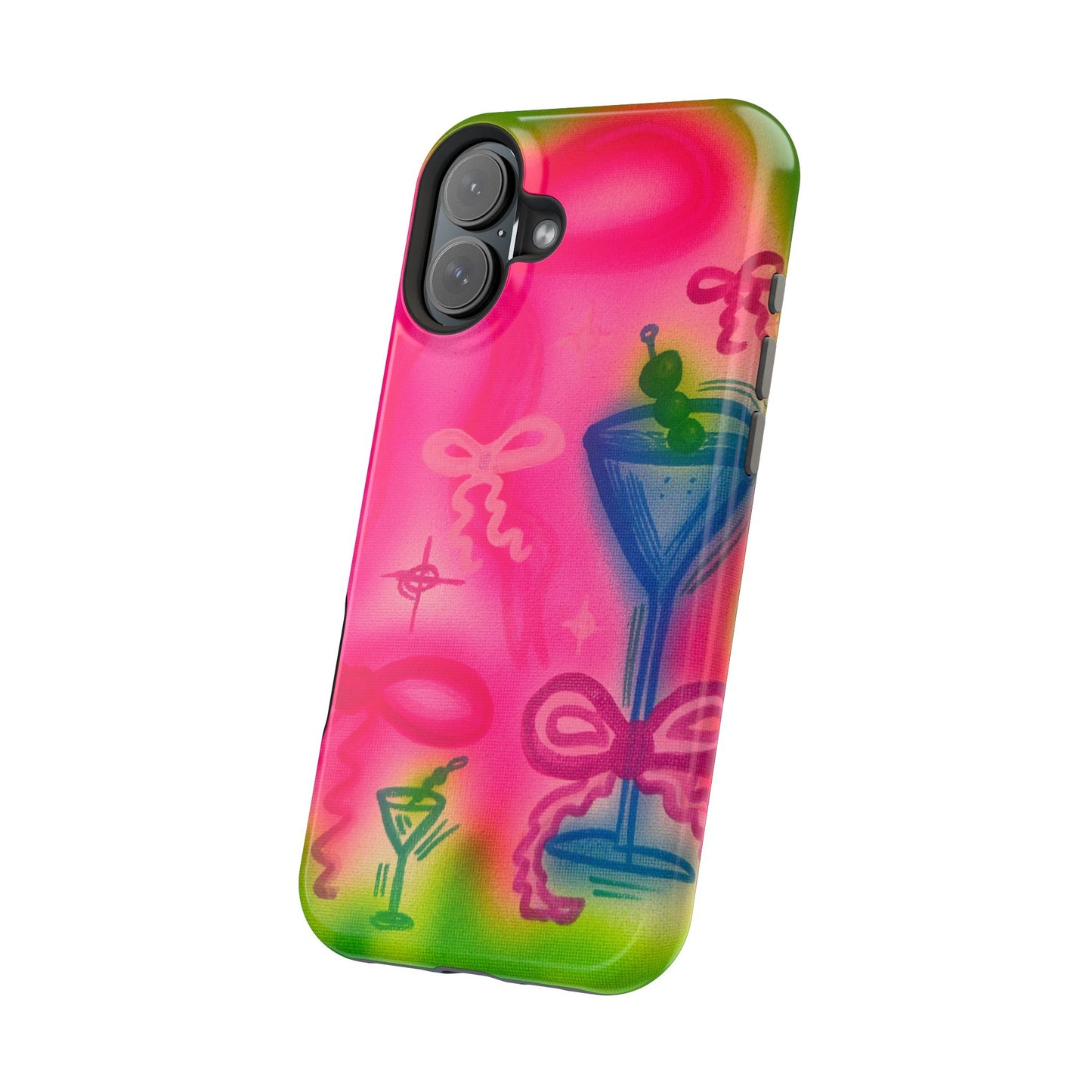 MagSafe „Bow Martini“ Airbrush-iPhone-Hülle