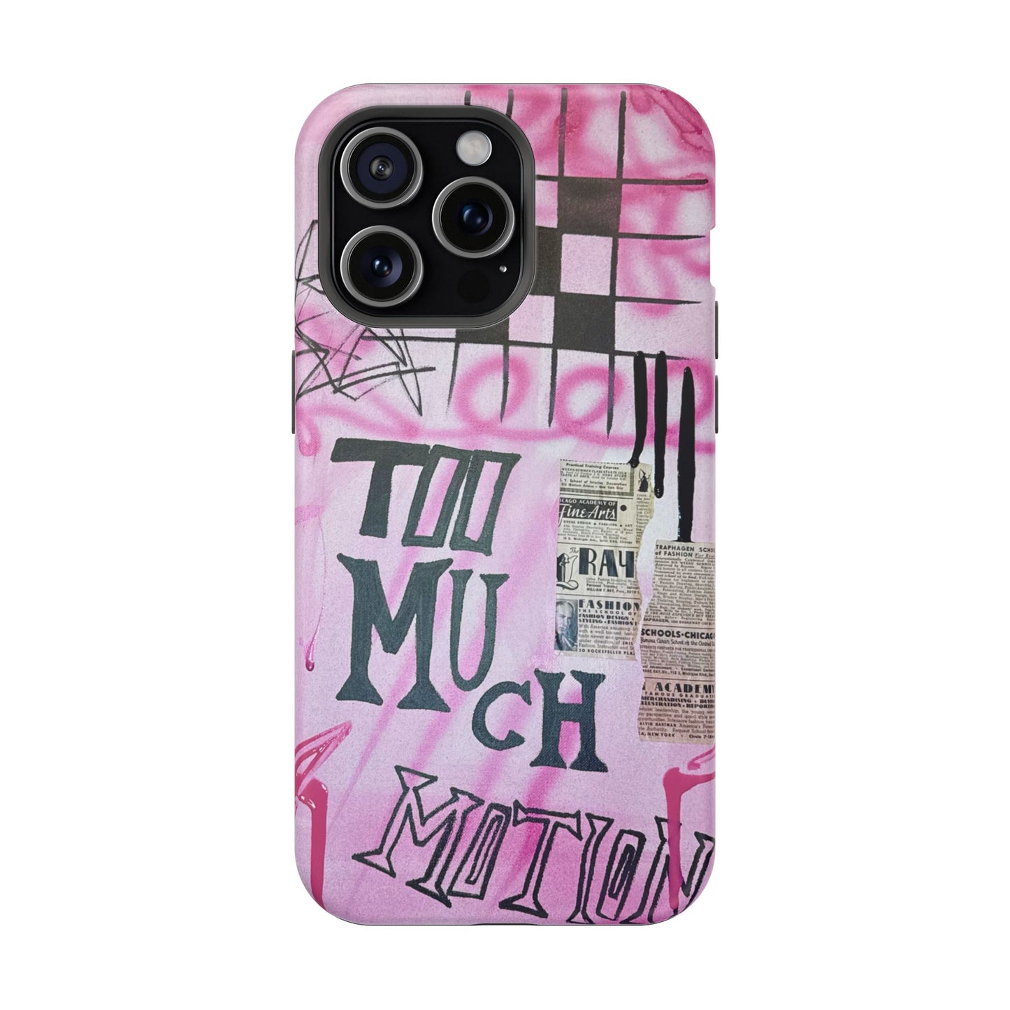 MagSafe "too much motion" airbrush iPhone case