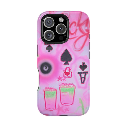MagSafe "lucky ace" airbrush iPhone case