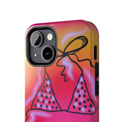 "glitter bikini" airbrush iPhone case
