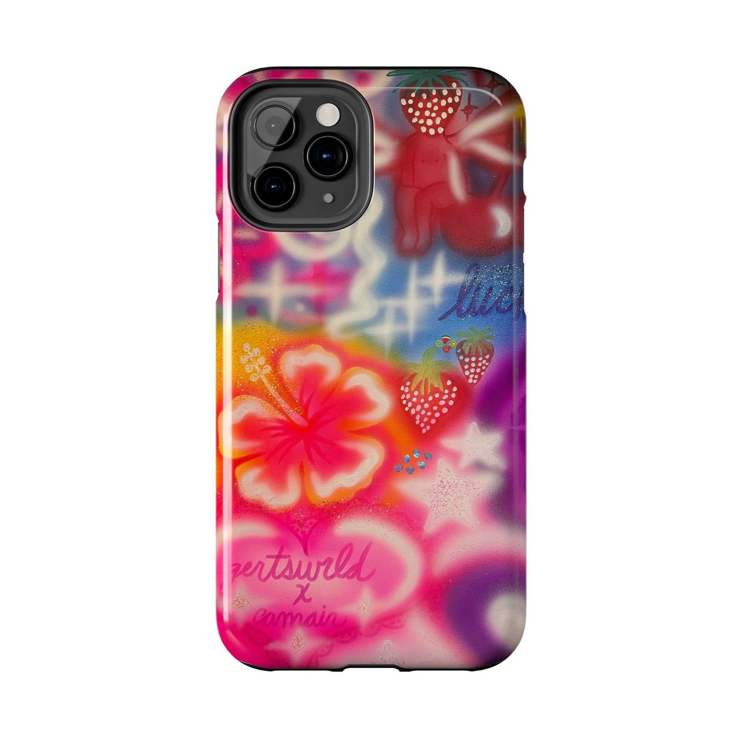 "luck and luv" airbrush iPhone case