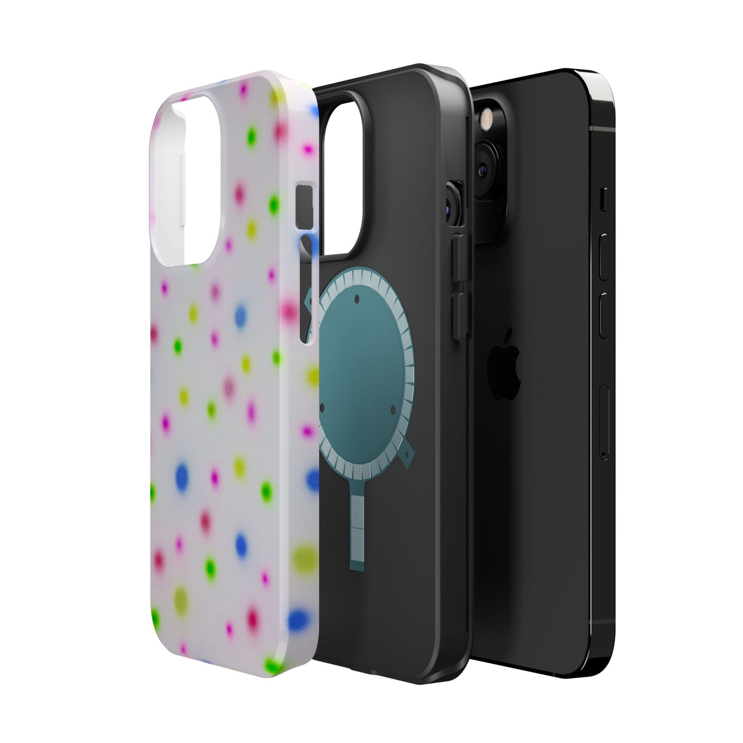 MagSafe "birthday cake polka dot" airbrush iPhone case