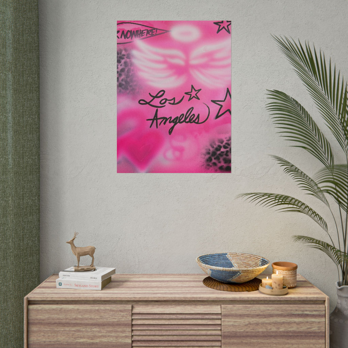 "pink angel wings" airbrush rolled print