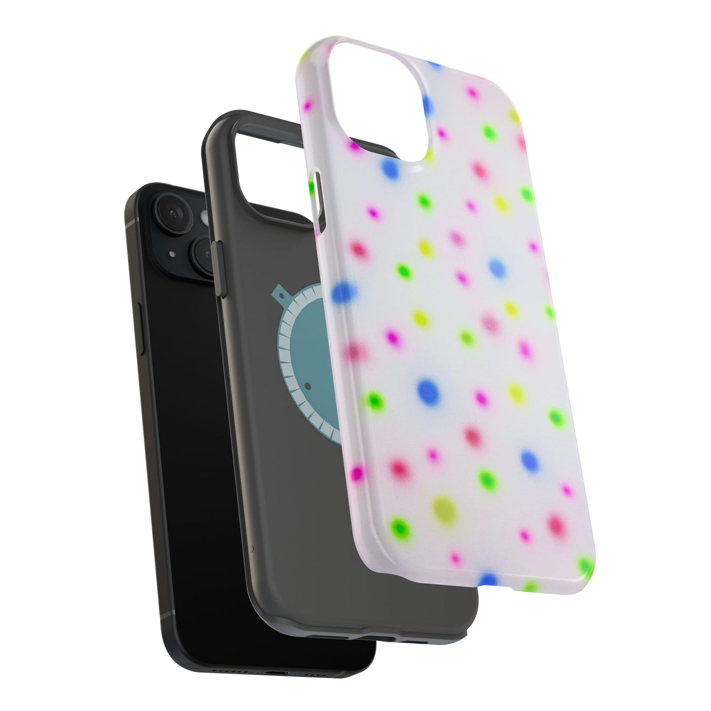 MagSafe "birthday cake polka dot" airbrush iPhone case