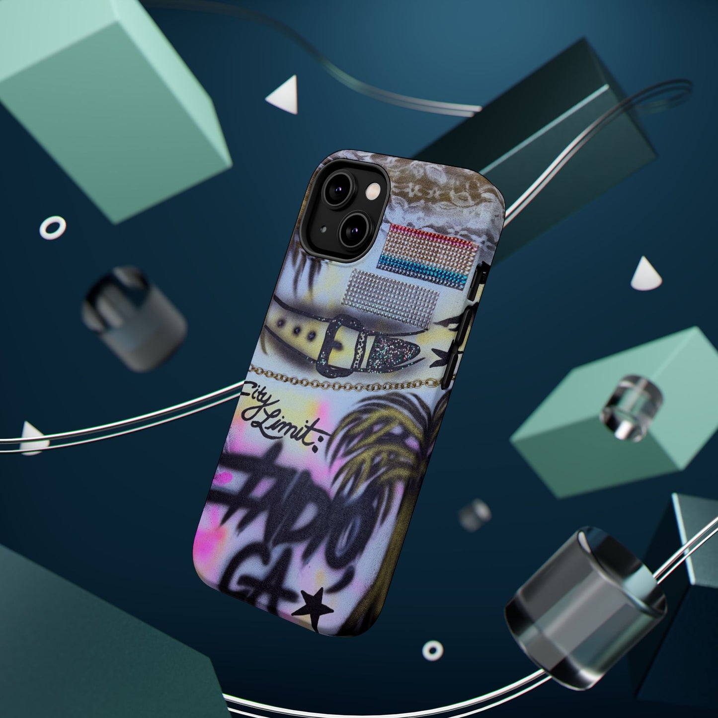 MagSafe "indio, ca" airbrush iPhone case