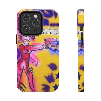 "spiraling thoughts" airbrush iPhone case