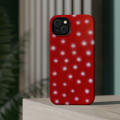 MagSafe "cherry crush polka dot" airbrush iPhone case
