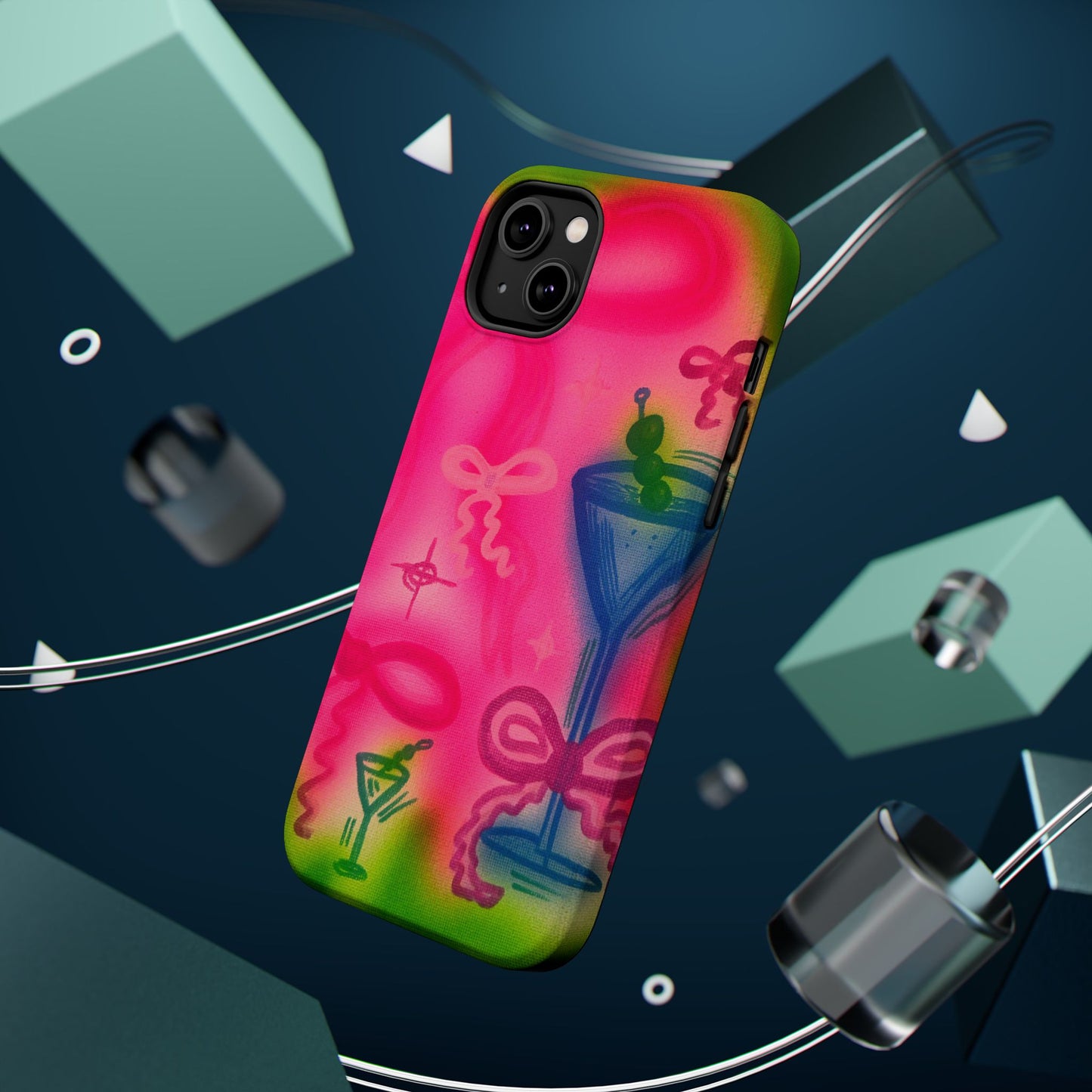 MagSafe „Bow Martini“ Airbrush-iPhone-Hülle