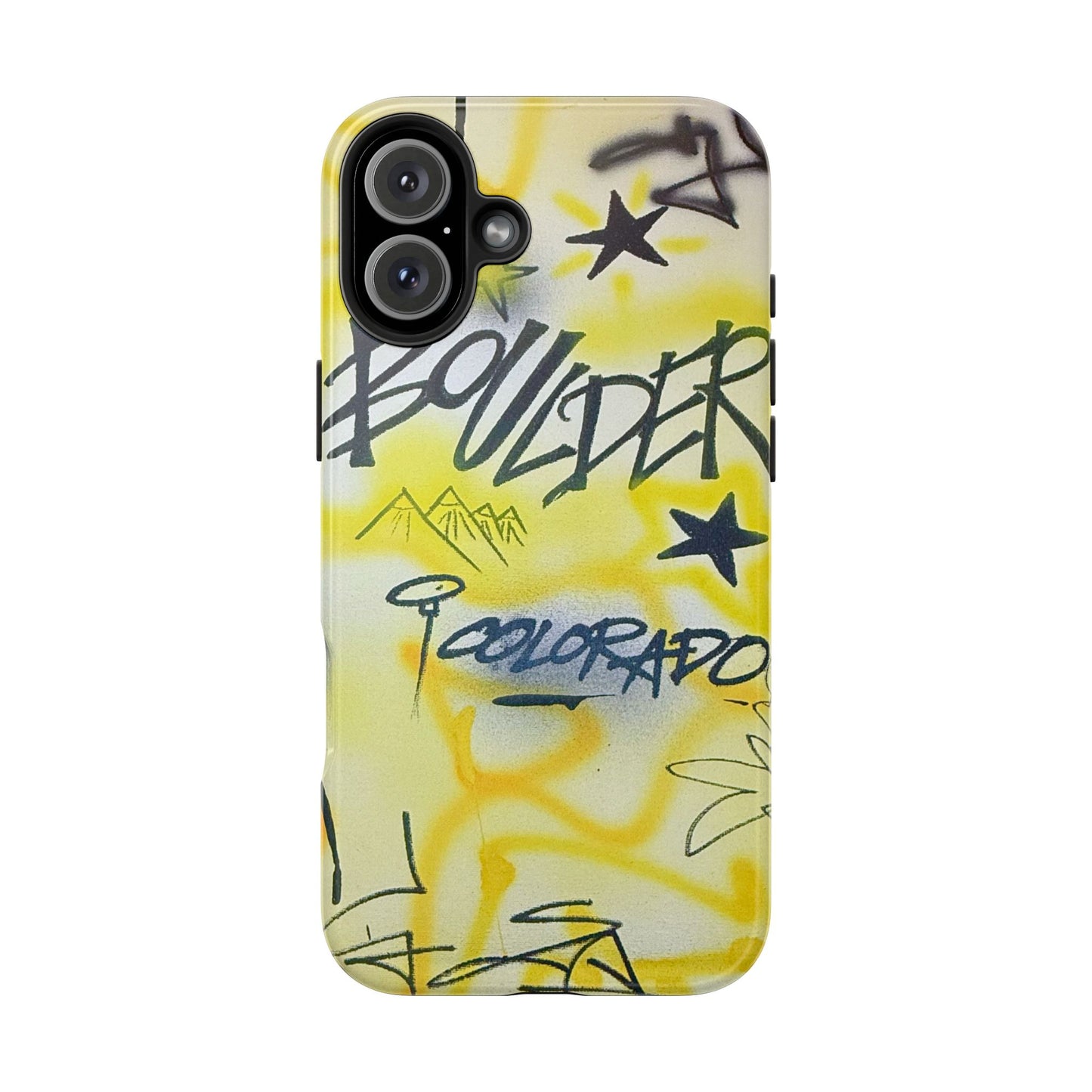"boulder" airbrush iPhone case