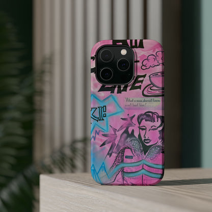 MagSafe "avant le ski" airbrush iPhone case