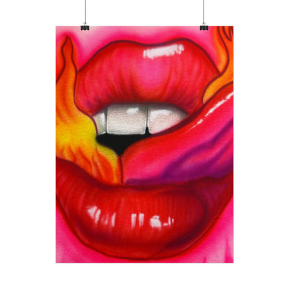 "flaming lips pt. 2" airbrush rolled print