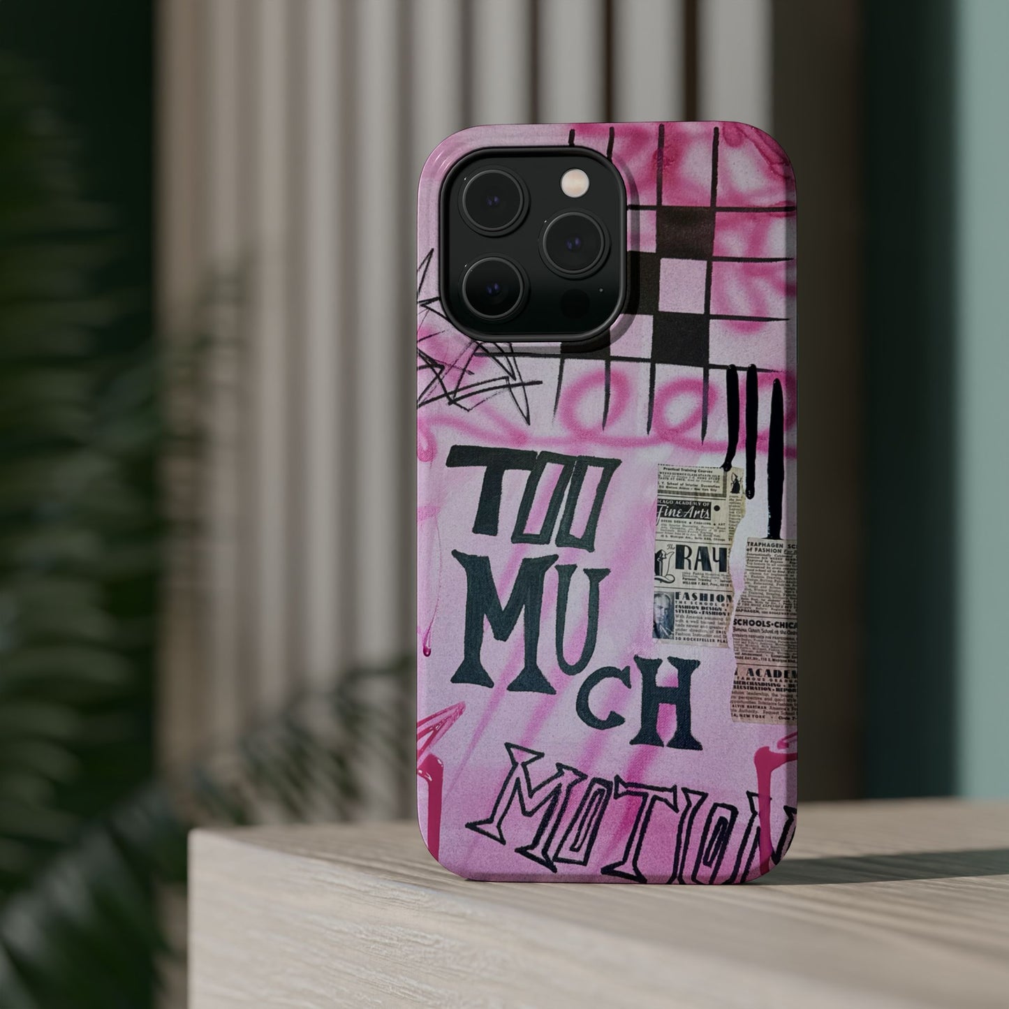 MagSafe "too much motion" airbrush iPhone case