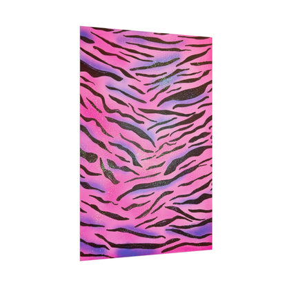 "glitter zebra" airbrush rolled print