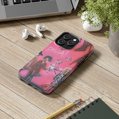 "party diva" airbrush iPhone case